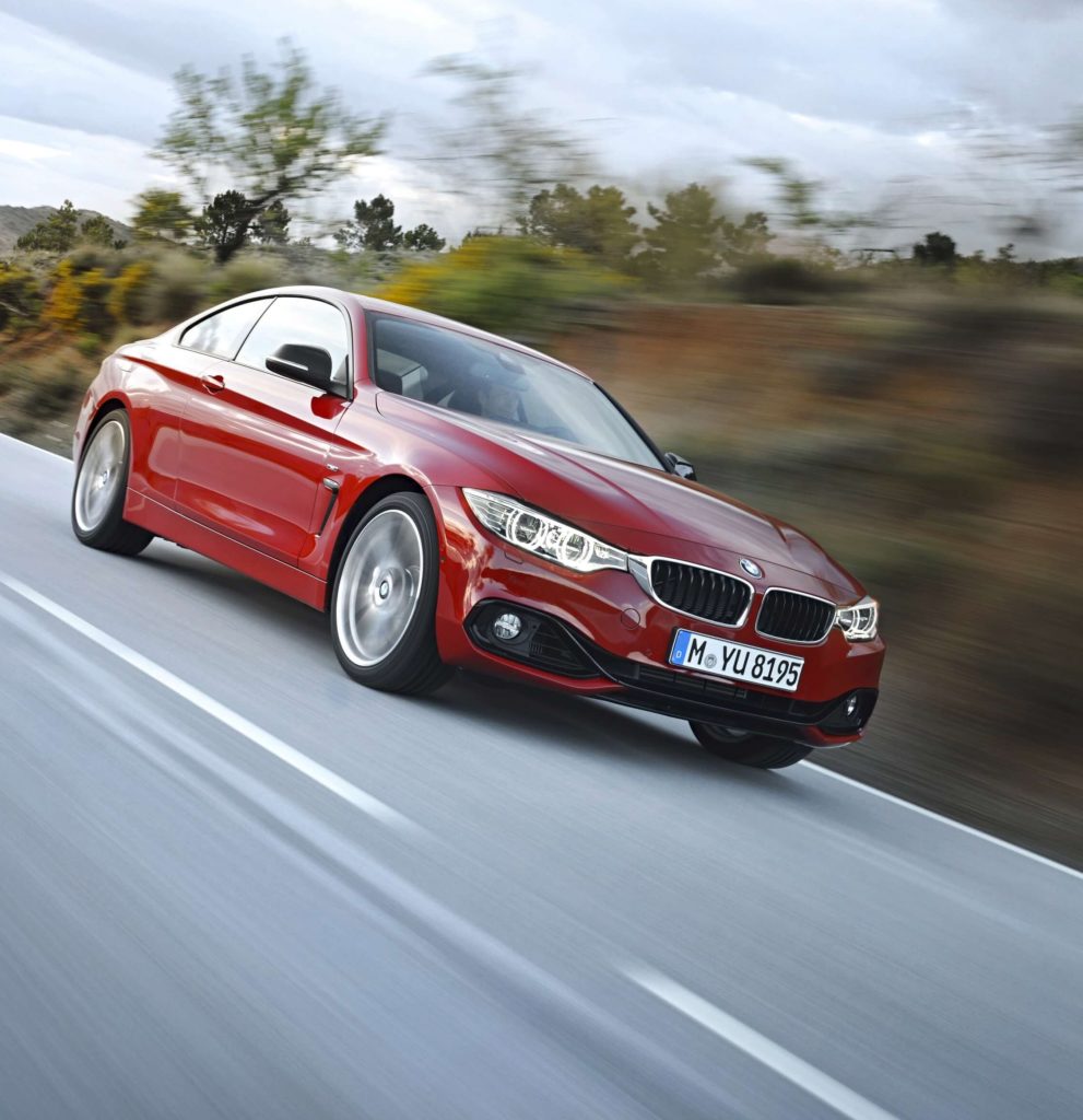 BMW 4 Series in red