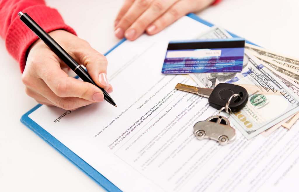 Signing documentation with new car keys