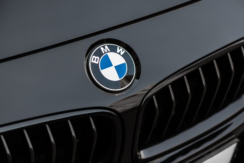 Black BMW Bonnet with BMW Logo