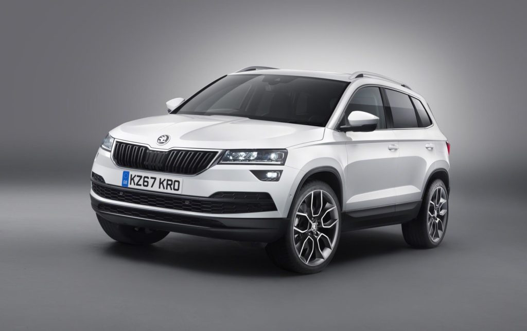 White Skoda Karoq