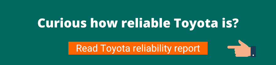 Curious how reliable Toyota is? Read Toyota reliability report